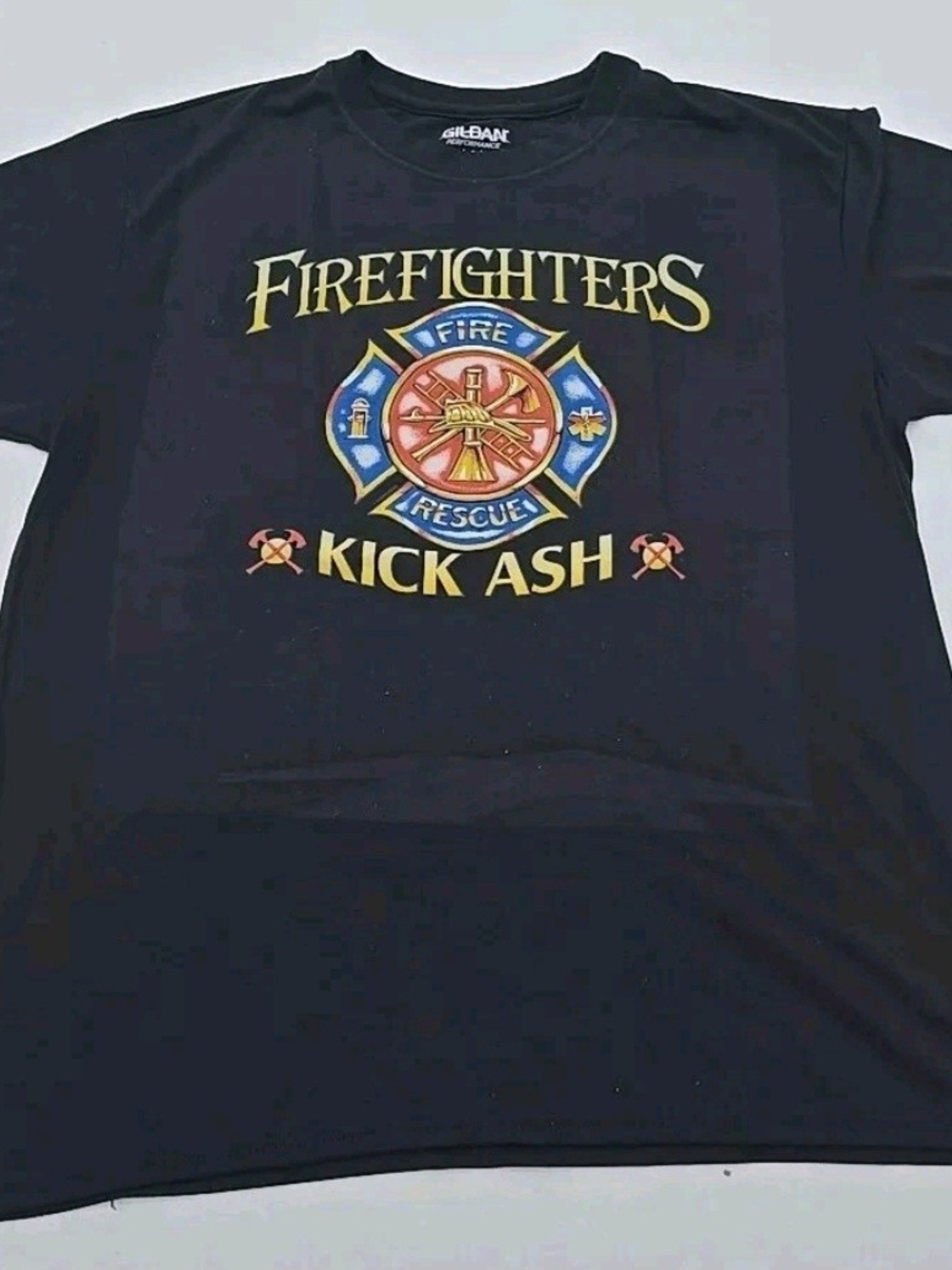 Classic Firefighter Morale T Shirt “Firefighters Kick Ash” Large